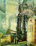 lyonel feininger ostra koret av katedralen i halle painting